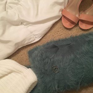 urban outfitters fuzzy retro sweater jumper top